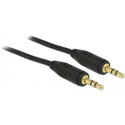 Afbeelding van 3,5mm Jack stereo audio kabel verguld / zwart 2 meter