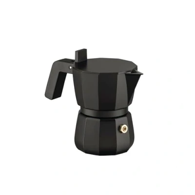 Afbeelding van Alessi David Chipperfield Moka espresso koffiemaker 7cl 1 kop zwart