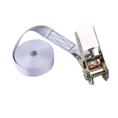 Afbeelding van 1 10 m spanband met metalen gesp, 6 kleuren, zeer sterke ratelriem, 847 kg, rood/geel/blauw/legergroen/zwart/grijs