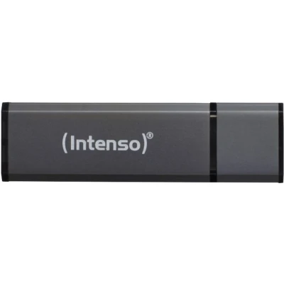 Afbeelding van Intenso USB 2.0 Stick 8GB, Alu Line, antraciet (R) 28MB/s, (W) 6.5MB/s, blisterverpakking