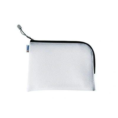 Afbeelding van HERMA 20021 Toilettas A5 met ritssluiting (26 x 20 cm) klein transparant vak voor cosmetica, vloeistoffen, make up, tandenborstel, uptas, zwart