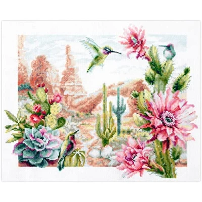 Afbeelding van Magic Needle Wild West Flowers borduren (pakket) 550 758