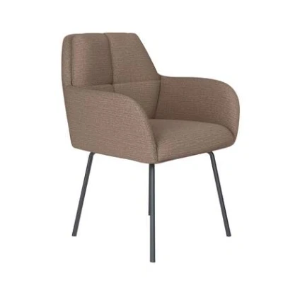 Afbeelding van Housecraft Living Pete Eetkamerstoel Metaal Taupe