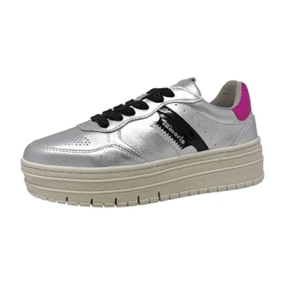 Afbeelding van Tamaris M2377343 damessneakers, Zilveren kam, 39 EU