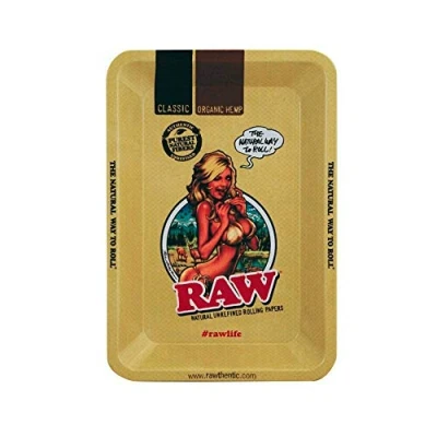 Afbeelding van RAW 18601 Girl Mini Metal Rolling Tray 18 x 12,5 cm, ijzer