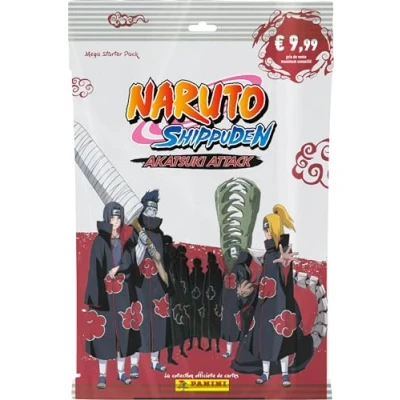 Afbeelding van Pack 1 ordner met 3 sleeves van 8 Panini Trading Cards Naruto Shippuden TC 2
