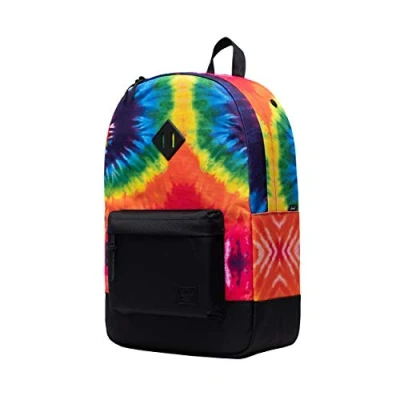 Afbeelding van Herschel Vrije tijd Rugzak met laptopvak Heritage Backpack 21,5L Rainbow Tie Dye Rood Zwart
