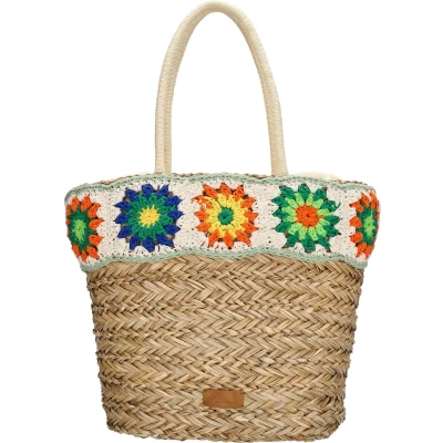 Afbeelding van PE Florence Natural Life Straw Basket multi