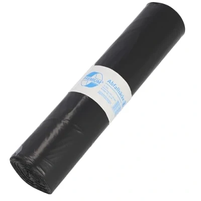 Afbeelding van Vuilniszak 37 Micron, Ft 70 X 110 Cm, 130 Liter, Zwart, Rol Van 25 Stuks