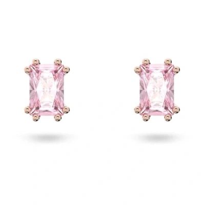 Afbeelding van Swarovski dames Stilla oorknopjes met kristal in de kleur Roségoud