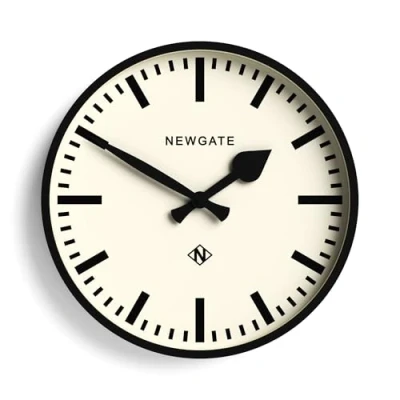 Afbeelding van NEWGATE Nummer Drie Echo wandklok moderne ronde klok keukenklok horloges voor woonkamer kantoorklok (NUMTHR390K)