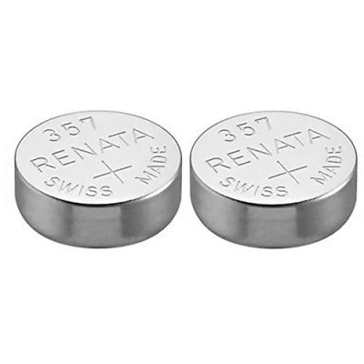 Afbeelding van RENATA Knoopcellen, zilveroxide, X357, SR44W, 2 stuks