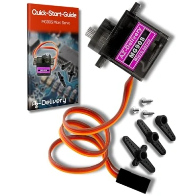 Afbeelding van AZDelivery Servo MG90S Micro Motor Compatibel met Arduino Inclusief E Book! 1