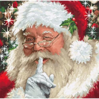 Afbeelding van Borduurpakket SANTA KERSTMAN LUCA S om zelf te borduren