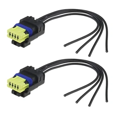 Afbeelding van ECSiNG 2 stuks 8201348602 4 polige auto brandstofpomp connector 15 cm