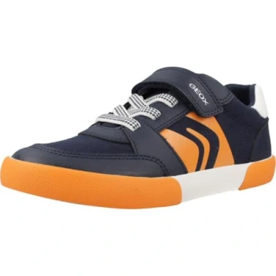 Afbeelding van Geox Garçon Gisli Boy D Basket, Navy Orange, 37 EU