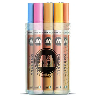 Afbeelding van Molotow One4All 4mm Pastel Set van 12 kleuren
