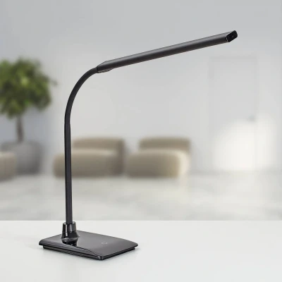 Afbeelding van Maul bureaulamp LED Pirro, warmwit licht, dimbaar, met voet, zwart
