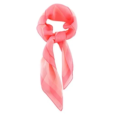 Afbeelding van TigerTie Fijne chiffon sjaal voor dames, effen, afmetingen: 58 x cm, Roze
