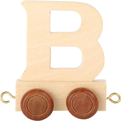 Afbeelding van Lettertrein B Naamtreintje babykamer Kraamcadeau