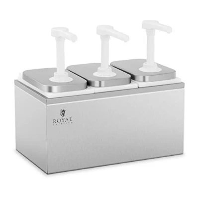 Afbeelding van Royal Catering Sausdispenser 3 pompen x 2 L
