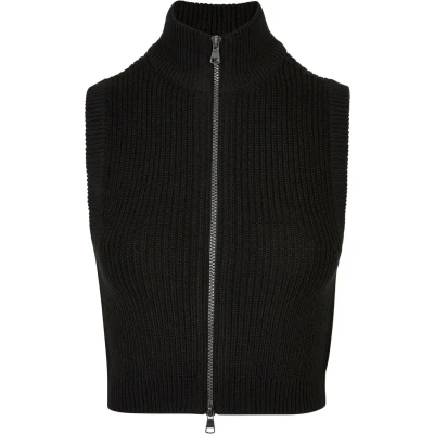 Afbeelding van Urban Classics Short Vest, Dames, Maat: XS, Black