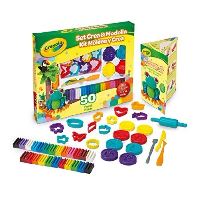 Afbeelding van Crayola Hobbypakket Boetseerklei Deluxe Kit 50 Stuks Voor Kinderen