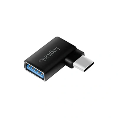 Afbeelding van LogiLink USB 3.2 Gen 1 (USB 3.0) Adapter [1x bus A 1x stekker C 3.0)] AU0055 90 haaks naar rechts