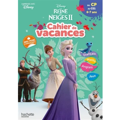 Image de Disney La Reine des Neiges Du CP au CE1 Cahier de vacances 2025
