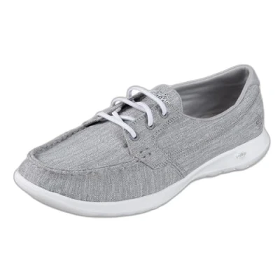 Afbeelding van Skechers Go Walk Lite Isla Bootschoenen voor dames, grijs.
