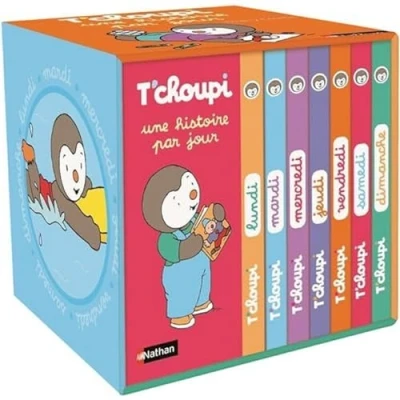 Afbeelding van Ma petite bibliotheque une histoire par jour avec t&#039;choupi