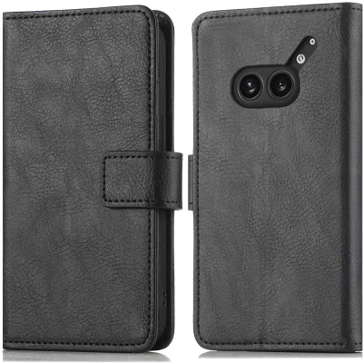 Afbeelding van iMoshion Hoesje Geschikt voor Nothing Phone (2a) Met Pasjeshouder Luxe Bookcase Zwart