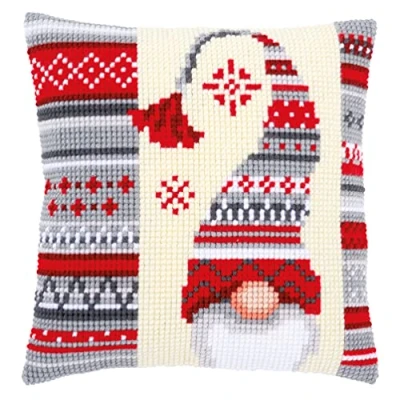 Afbeelding van Vervaco kruissteekkussen Kerstkabouter 0156878