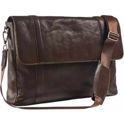 Afbeelding van Maverick Lederen messengerbag met laptopbescherming 15’6&quot;