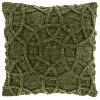 Afbeelding van Unique Living Sierkussen Everon Winter Green 45x45cm