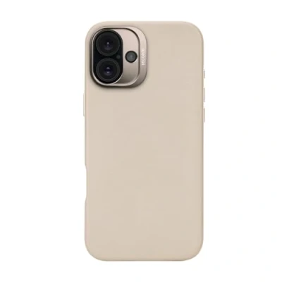 Afbeelding van DECODED Leren Hoesje Geschikt voor iPhone 16 Plus Gemaakt van Premium ECCO Leer MagSafe Clay Beige