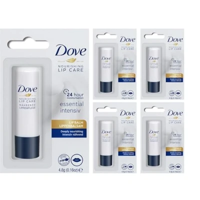 Afbeelding van Lippenbalsem Stick Dove Nourishing Lipcare 4,8 g Essential Intensiv Burrocacao Set van 4