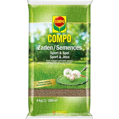 Afbeelding van COMPO Gazonzaden Sport &amp; Spel voor intensief gebruikte gazons zak 4 kg (200 m²)