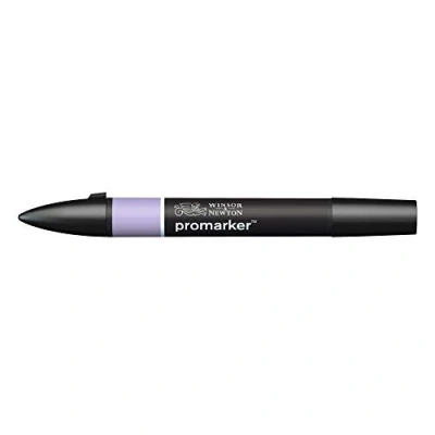 Afbeelding van Winsor &amp; Newton ProMarker 0203226 professionele markeerstiften, 2 fijne en brede punten, voor tekeningen, design lay out, violet