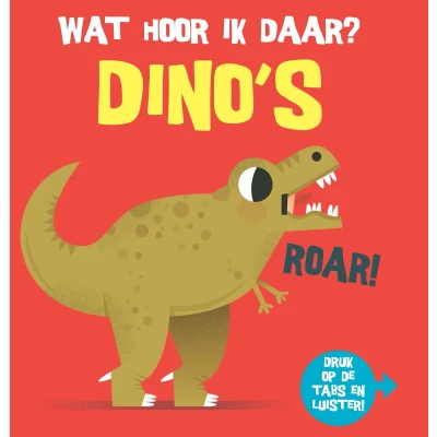 Afbeelding van Uitgeverij oogappel geluidenboek wat hoor ik daar? dino&#039;s