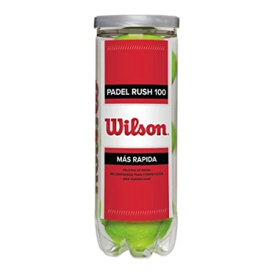 Afbeelding van Wilson Padel Rush100 Padelballen Koker 3 stuks