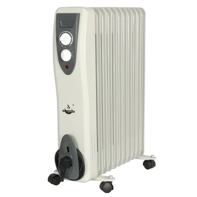 Afbeelding van El Fuego elektrische mobiele olieradiator wit 2500W