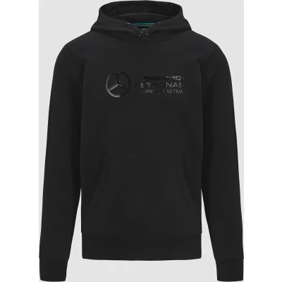 Afbeelding van MERCEDES AMG PETRONAS F1 Stealth Logo Hoodie voor heren, zwart.