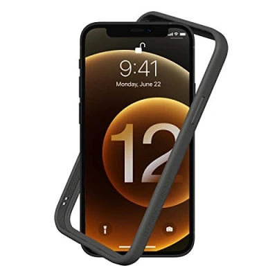 Afbeelding van RHINOSHIELD Bumper Case Compatible with [iPhone 12/12 Pro] CrashGuard NX Shock Absorbent Slim Design Protective Cover 3.5M / 11ft Drop Protection Graphite
