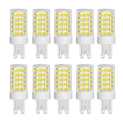 Afbeelding van HUAMu Set van 10 G9 ledlampen, W, komt overeen met 150 86 leds, 1000 lm, stralingshoek 360 graden, ultra helder, AC220 240 V, niet dimbaar, koud wit 6000 K