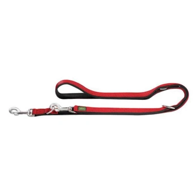 Afbeelding van Hunter Trainingslijn Neopren Nylon Rood&amp;Zwart Hondenriem 200x2.0 cm