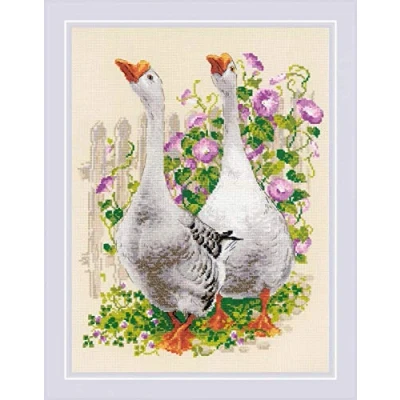 Afbeelding van RIOLIS Geese borduren (pakket)