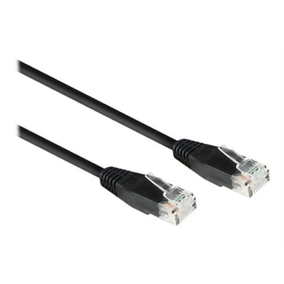 Image de ACT Cordon de raccordement RJ 45 (M) pour 10 m 5.8 mm UTP CAT 6 moulé noir, RAL 9011