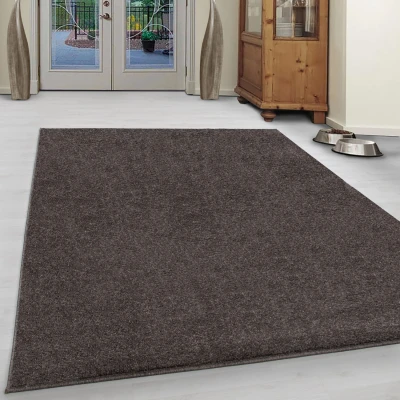 Afbeelding van Basics Effen Vloerkleed Bruin Laagpolig 200x290 cm