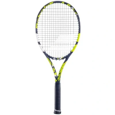 Afbeelding van Babolat Boost Aero Corded Tennisracket voor volwassenen, ideaal het bevorderen en benutten van potentieel, kracht wendbaarheid, maat Grip 0, Frans merk, grijs/geel